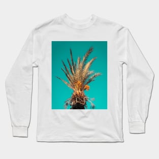 Tropical Palm Trees in a Blue Sky Long Sleeve T-Shirt